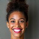 Portrait of Jennifer K., 45, looking serene